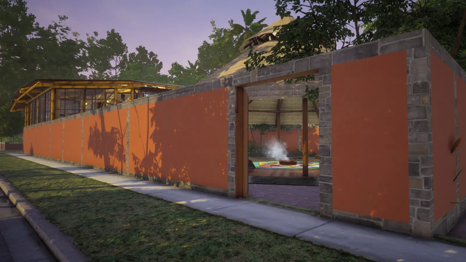 Panoramic view of surrounding volcanic mountains