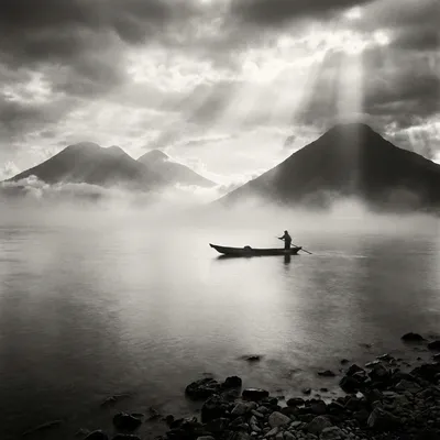 Serene view of Lake Atitlán